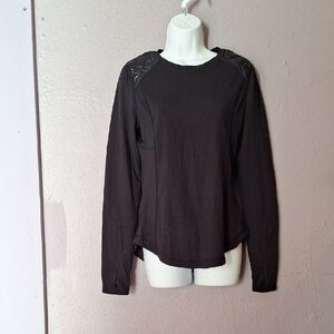 Stylish Black Long Sleeve Women's Top